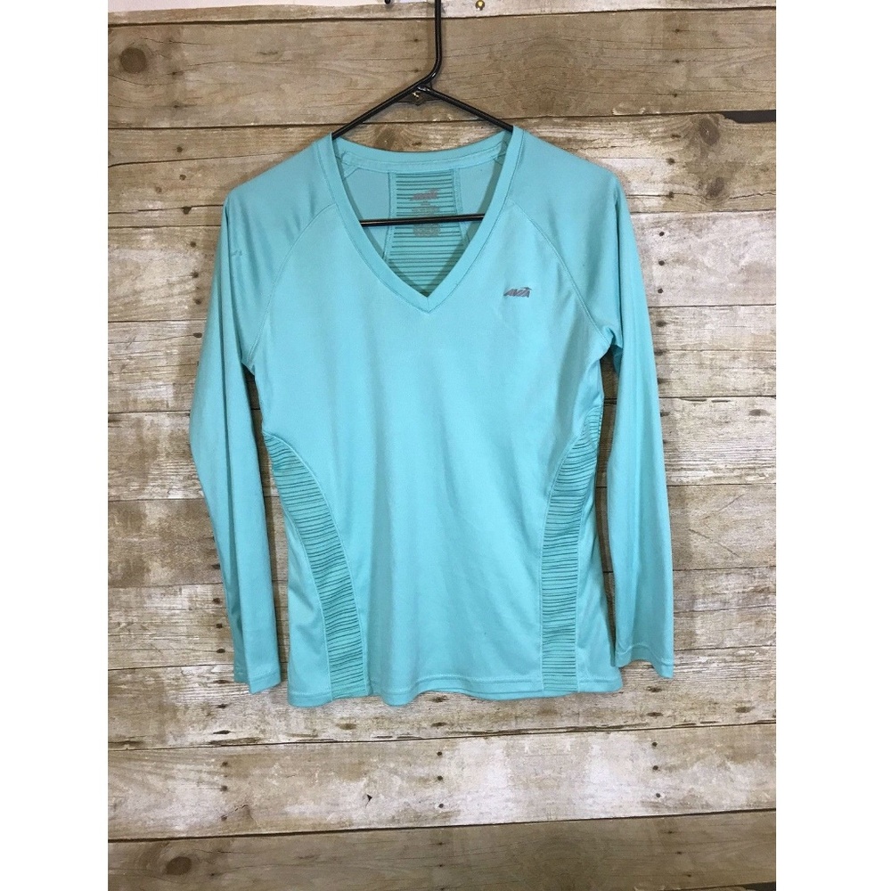 Avia Women's V-Neck Long Sleeve Shirt Size M